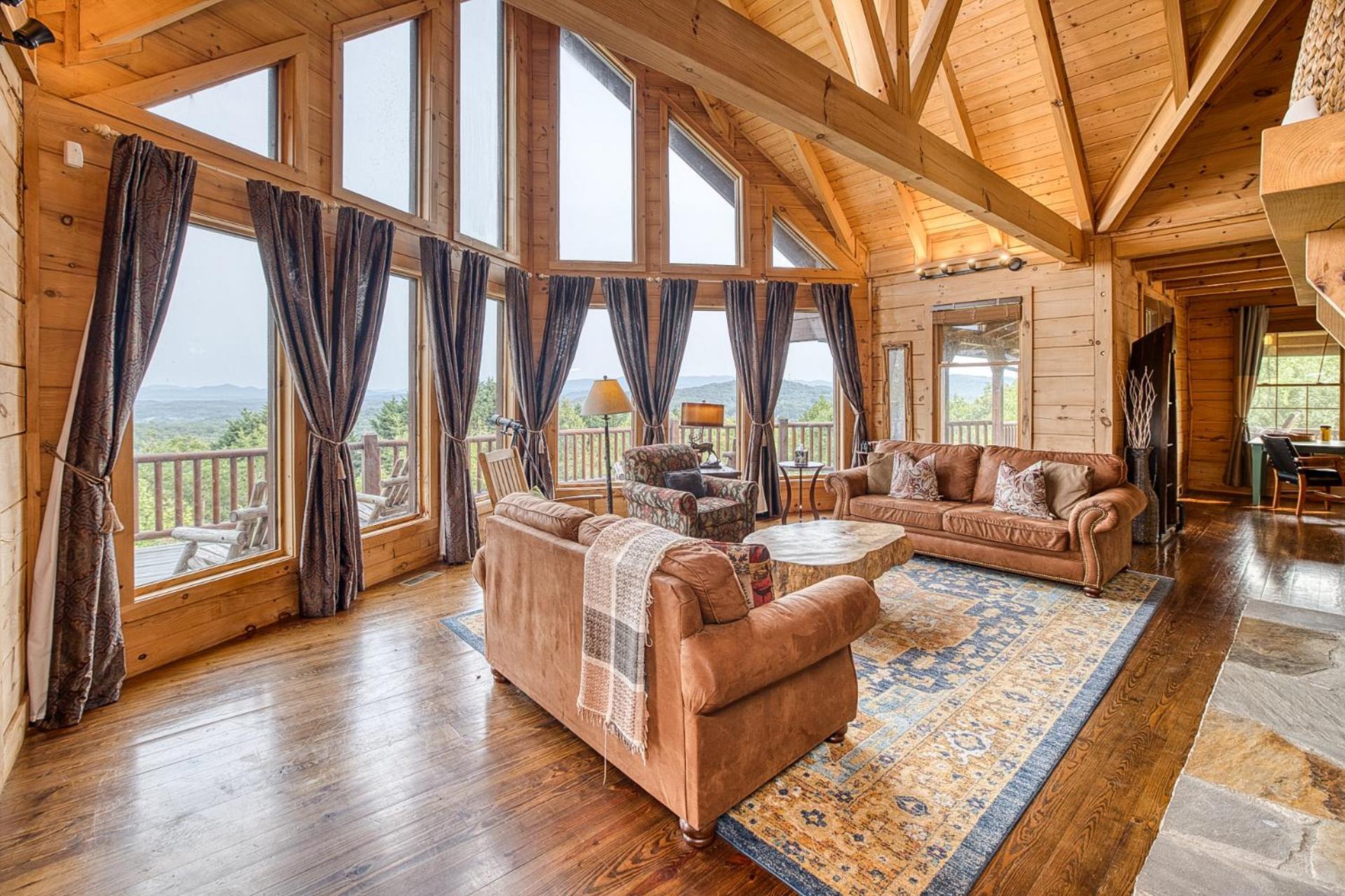 Sky High Lodge By Bk Stays. Large Cabin. Amazing Views. Game Room. Jacuzzi. Six Bedrooms. Sleeps 12 블루리지 외부 사진