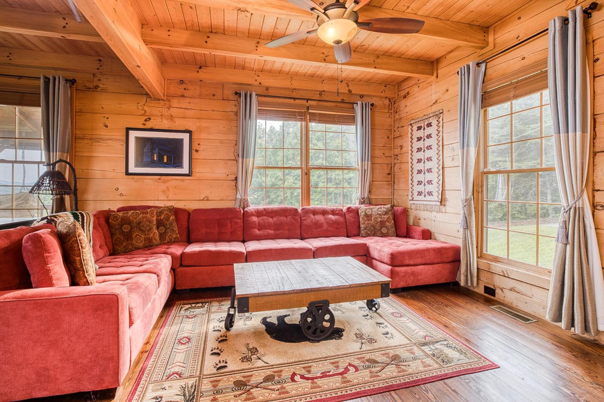 Sky High Lodge By Bk Stays. Large Cabin. Amazing Views. Game Room. Jacuzzi. Six Bedrooms. Sleeps 12 블루리지 외부 사진