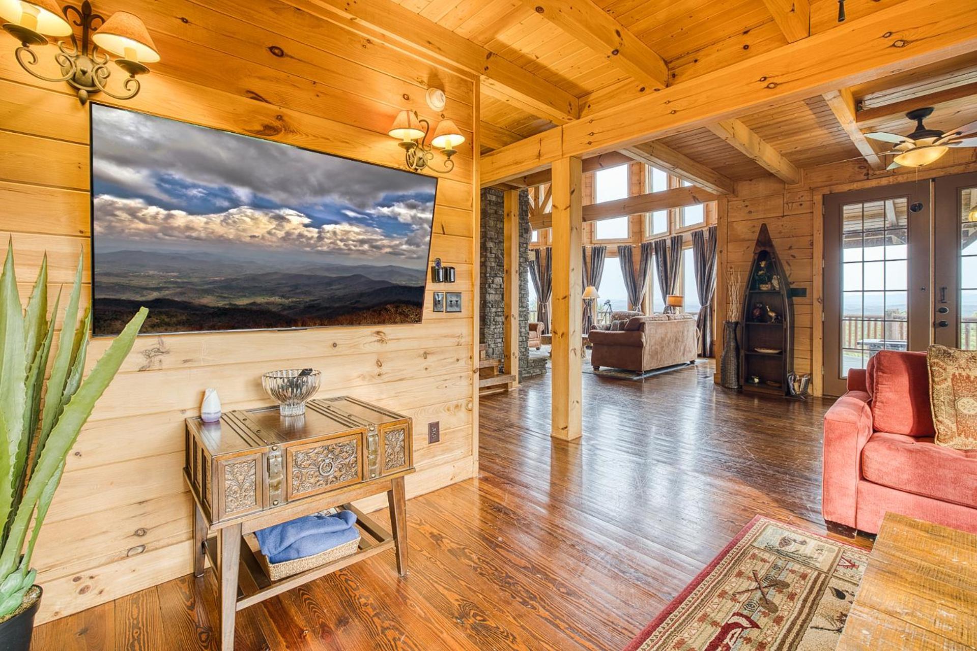 Sky High Lodge By Bk Stays. Large Cabin. Amazing Views. Game Room. Jacuzzi. Six Bedrooms. Sleeps 12 블루리지 외부 사진